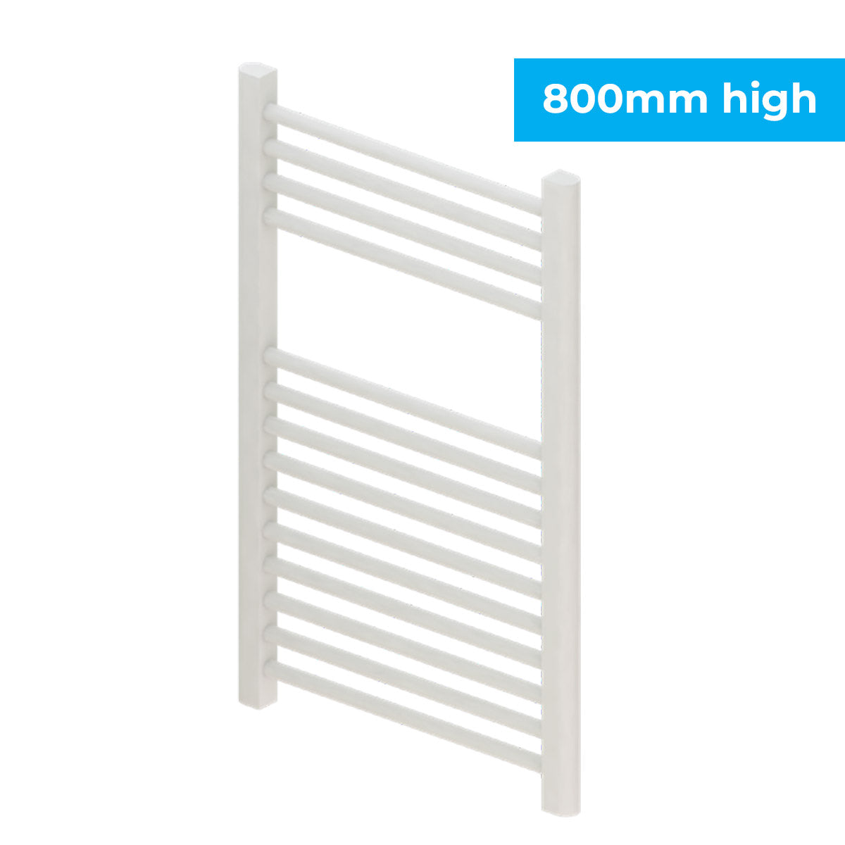 Madrid Heated Towel Rail Matt White