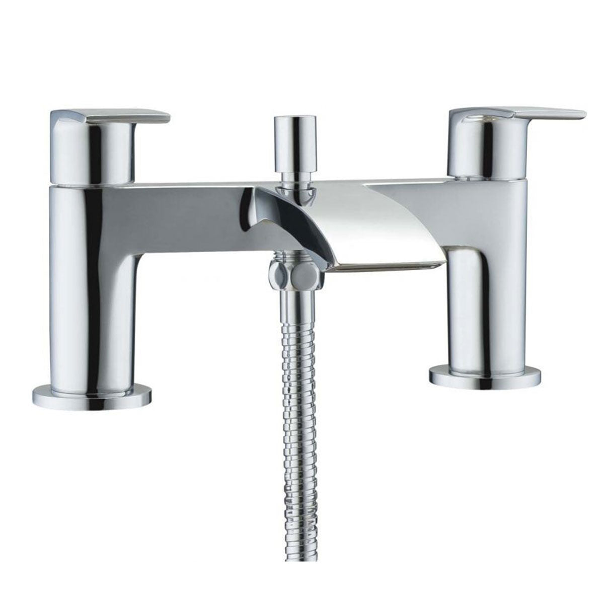 Granlusso Amalfi Chrome Bath Shower Mixer With Handset Kit