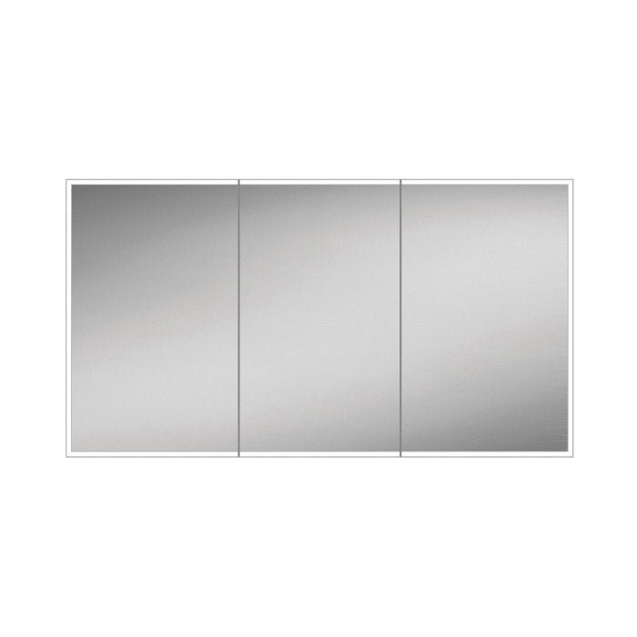 HiB Qubic LED Mirrored Cabinet With Charging Socket