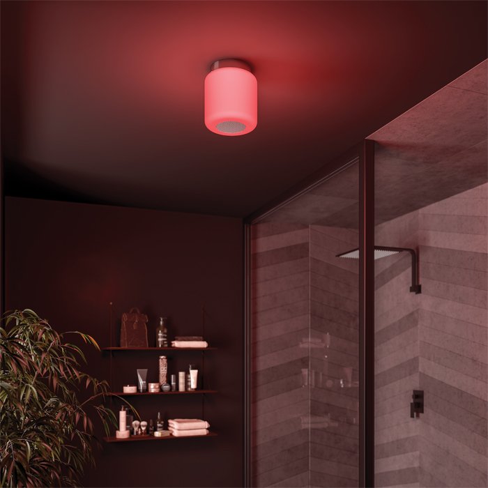 HiB Rhythm Colour Changing Ceiling Light With Bluetooth Speaker & Remote Control