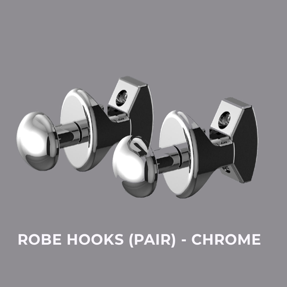 Madrid Heated Towel Rail Robe Hooks Chrome