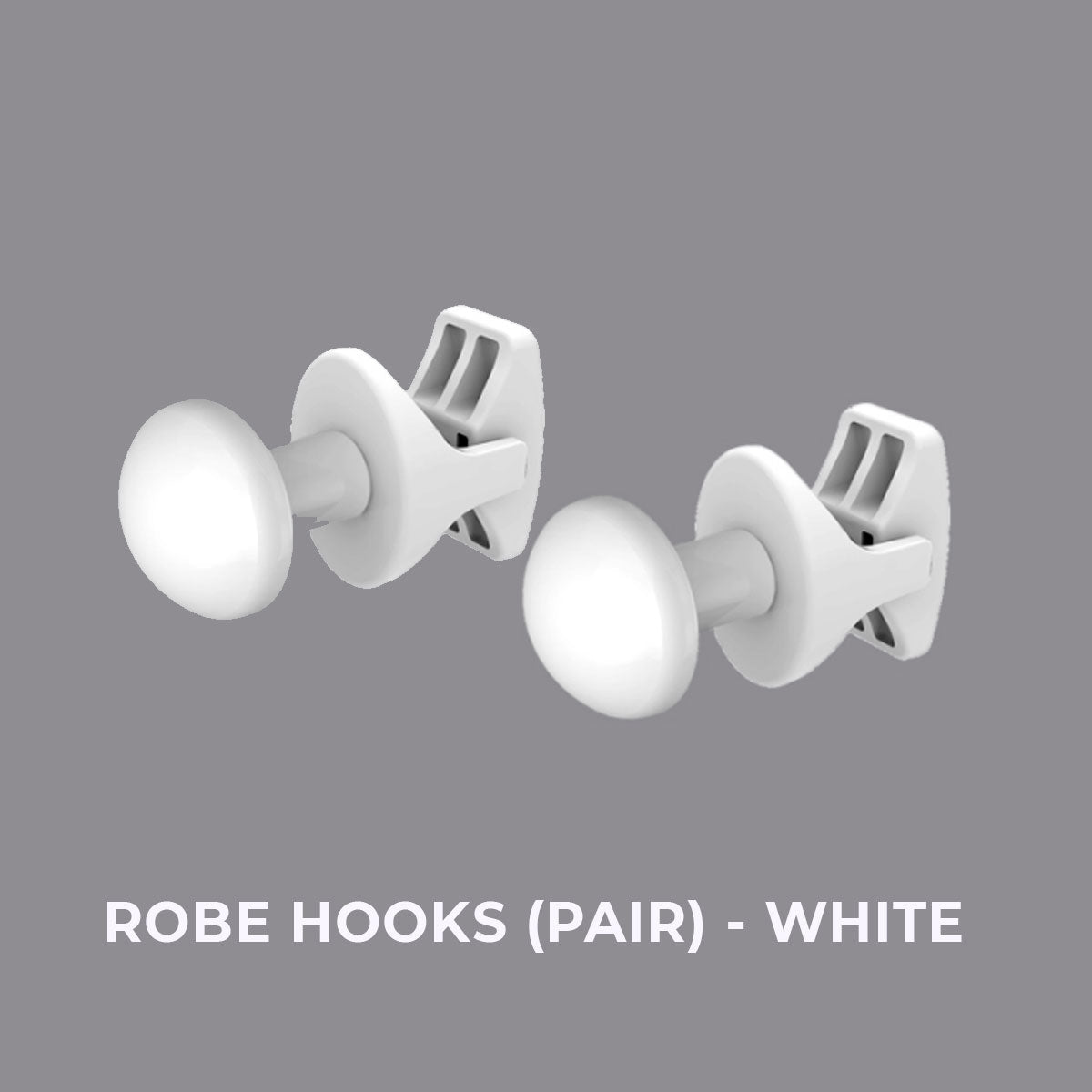 Madrid Heated Towel Rail Robe Hooks Matt White