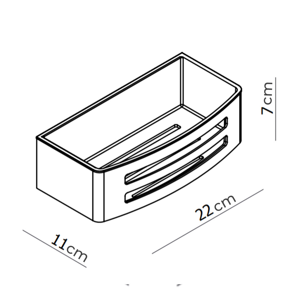 Deluxe Shower Basket With Removable Tray