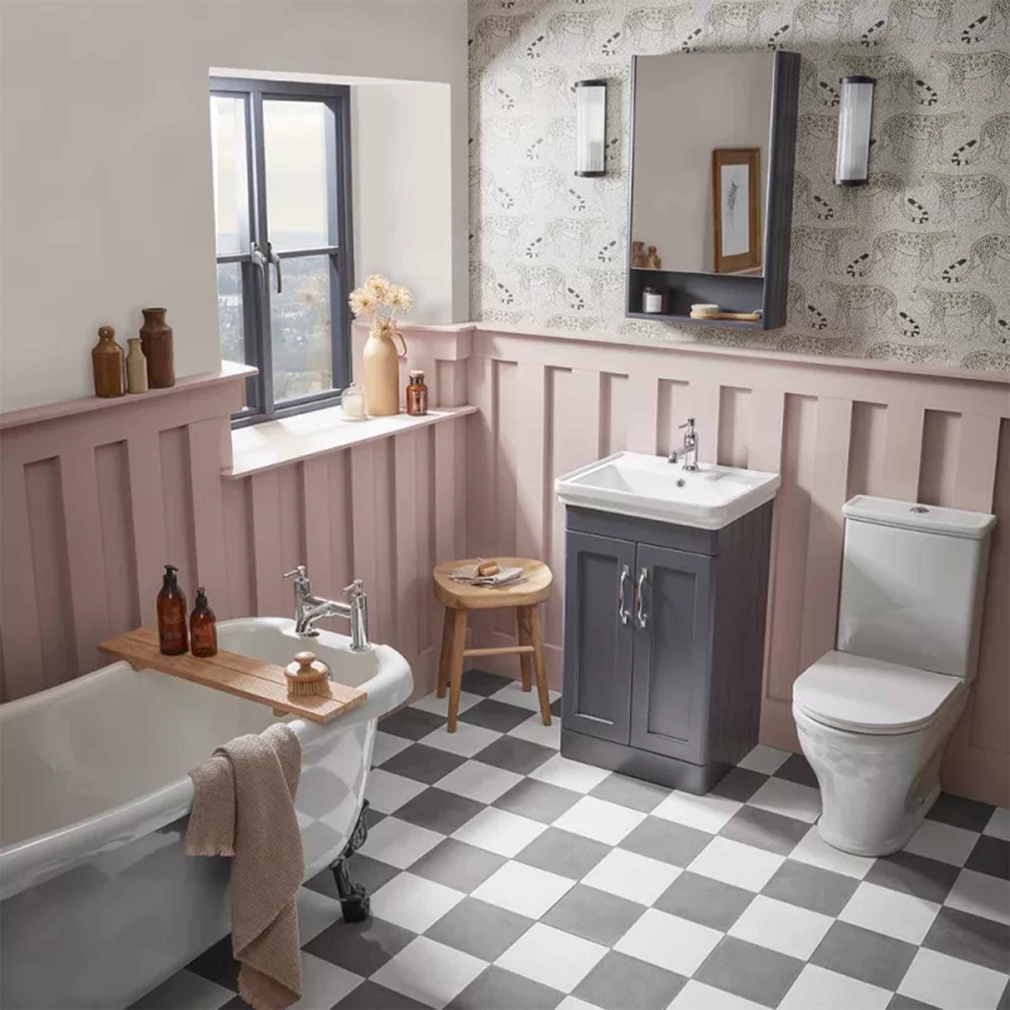 tavistock marston 500 floorstanding vanity unit matt dark grey