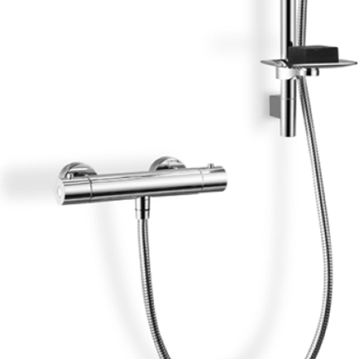 Fabo Thermostatic Bar Valve Shower Kit With Easy Fix Brackets