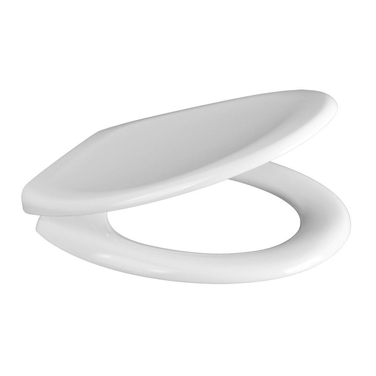 Standard Soft Close Toilet Seat With Quick Release Hinges - White