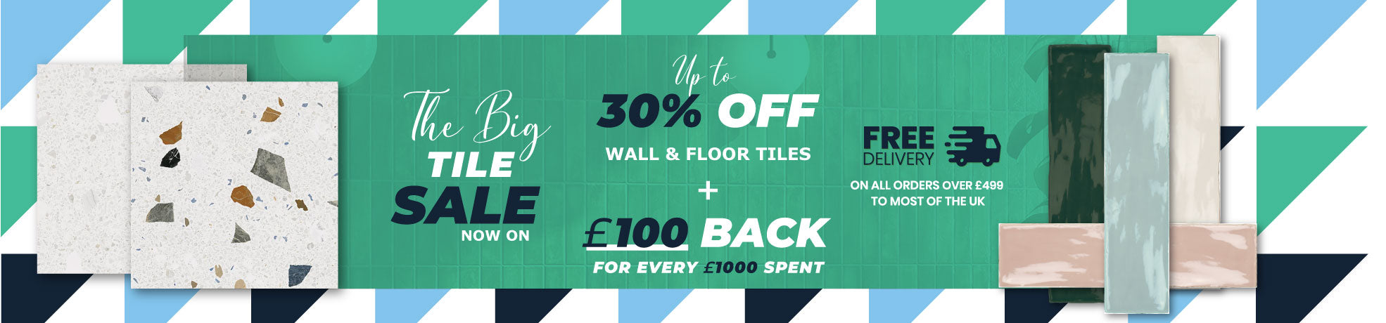 Get up to 30% Off Wall & Floor Tiles banner