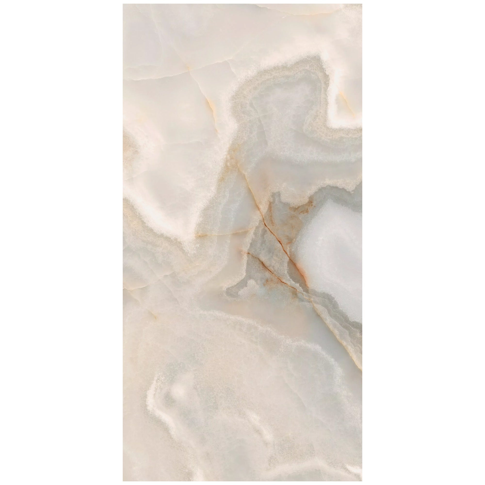 Sample of the Rêves Noisette Onyx Effect Porcelain Tile, supplied by Deluxe Bathrooms.