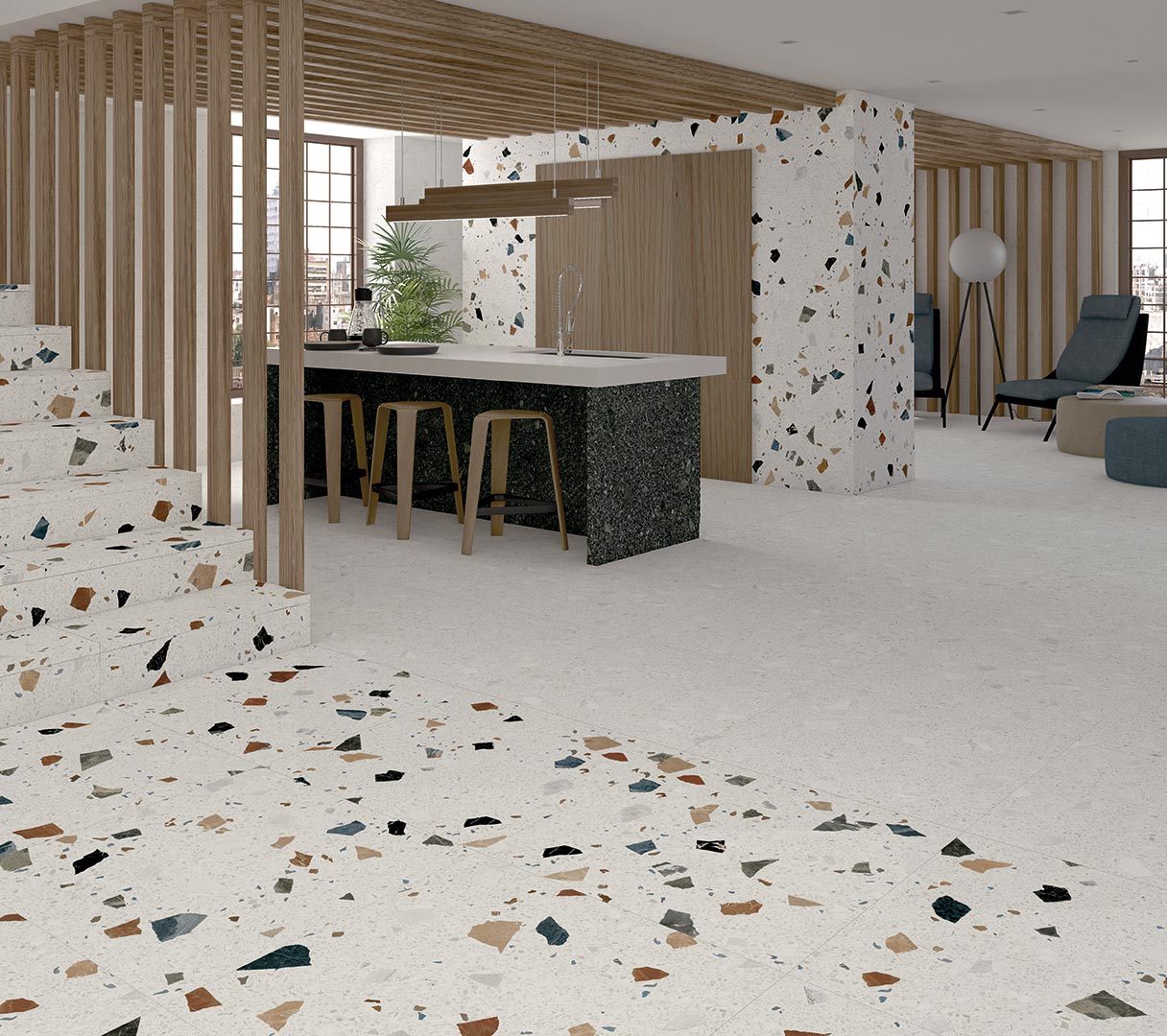 Stracciatella Blanco Matt Porcelain Tile