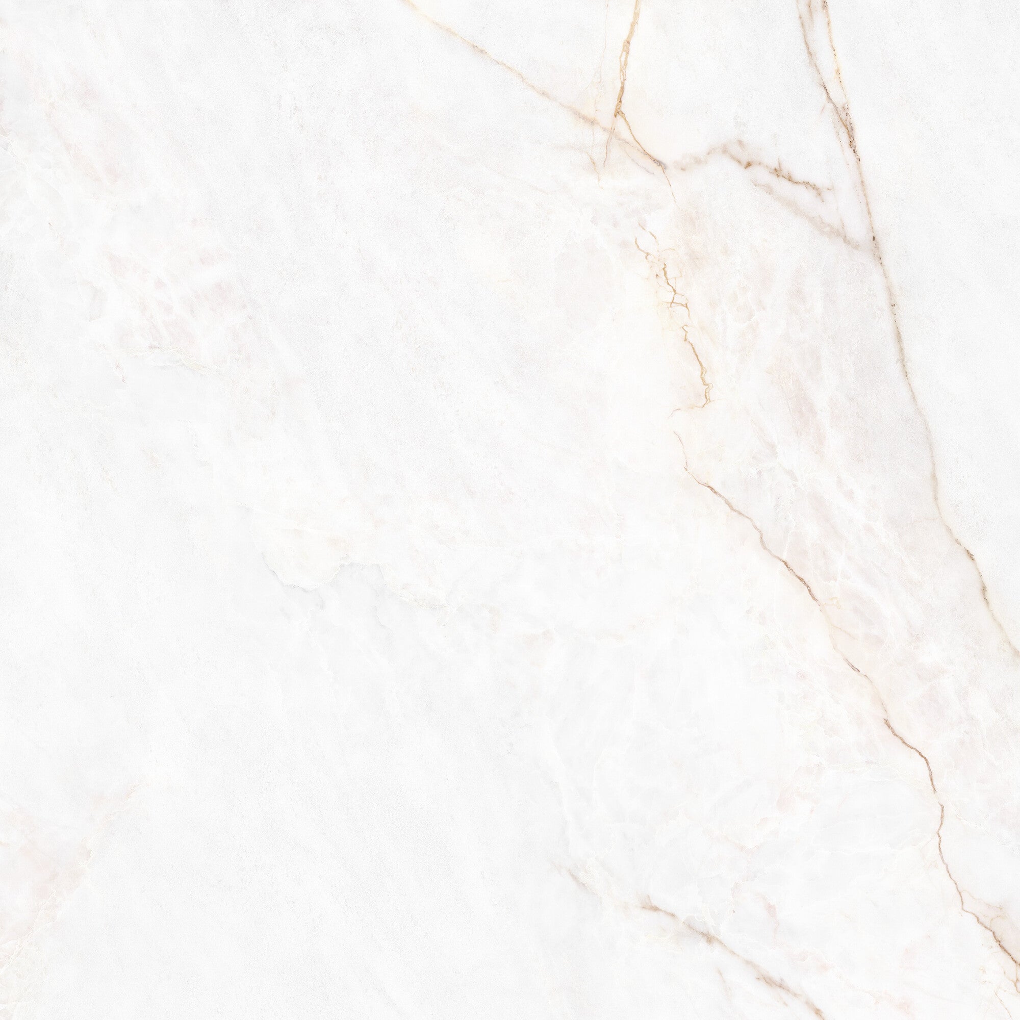 Dahlia White 4D Marble Effect Porcelain Tile 100x100cm Matt