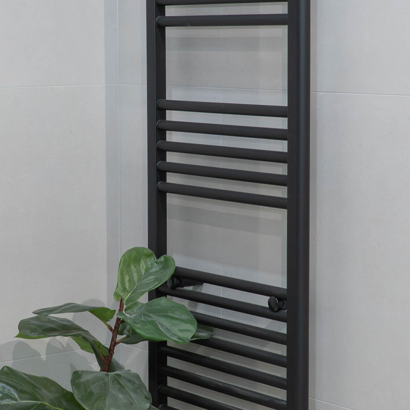 Madrid Heated Towel Rail Matt Black