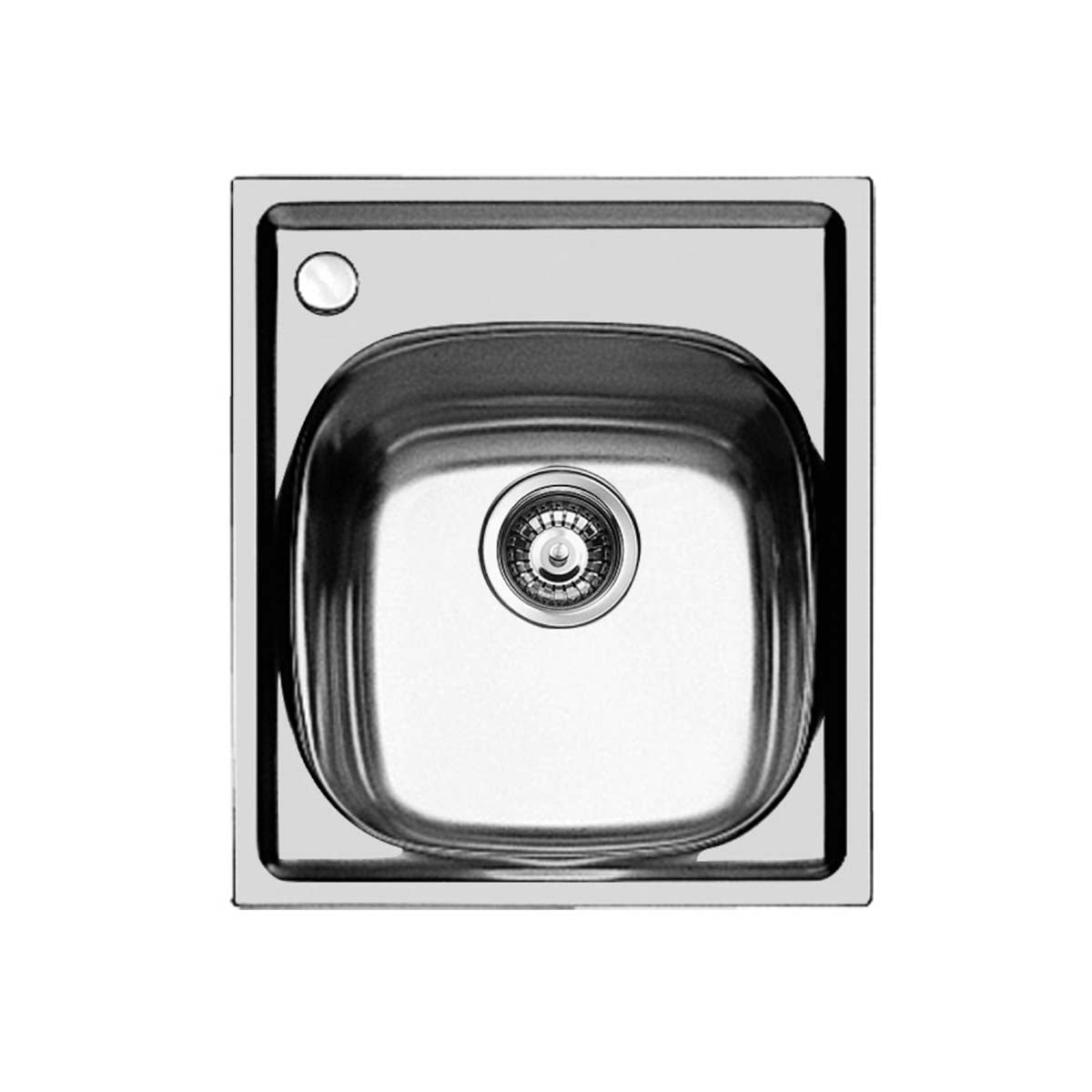 Foster S1000 Kitchen Sink Left Handed 360x360mm Brushed Stainless Steel 3.5 inch waste