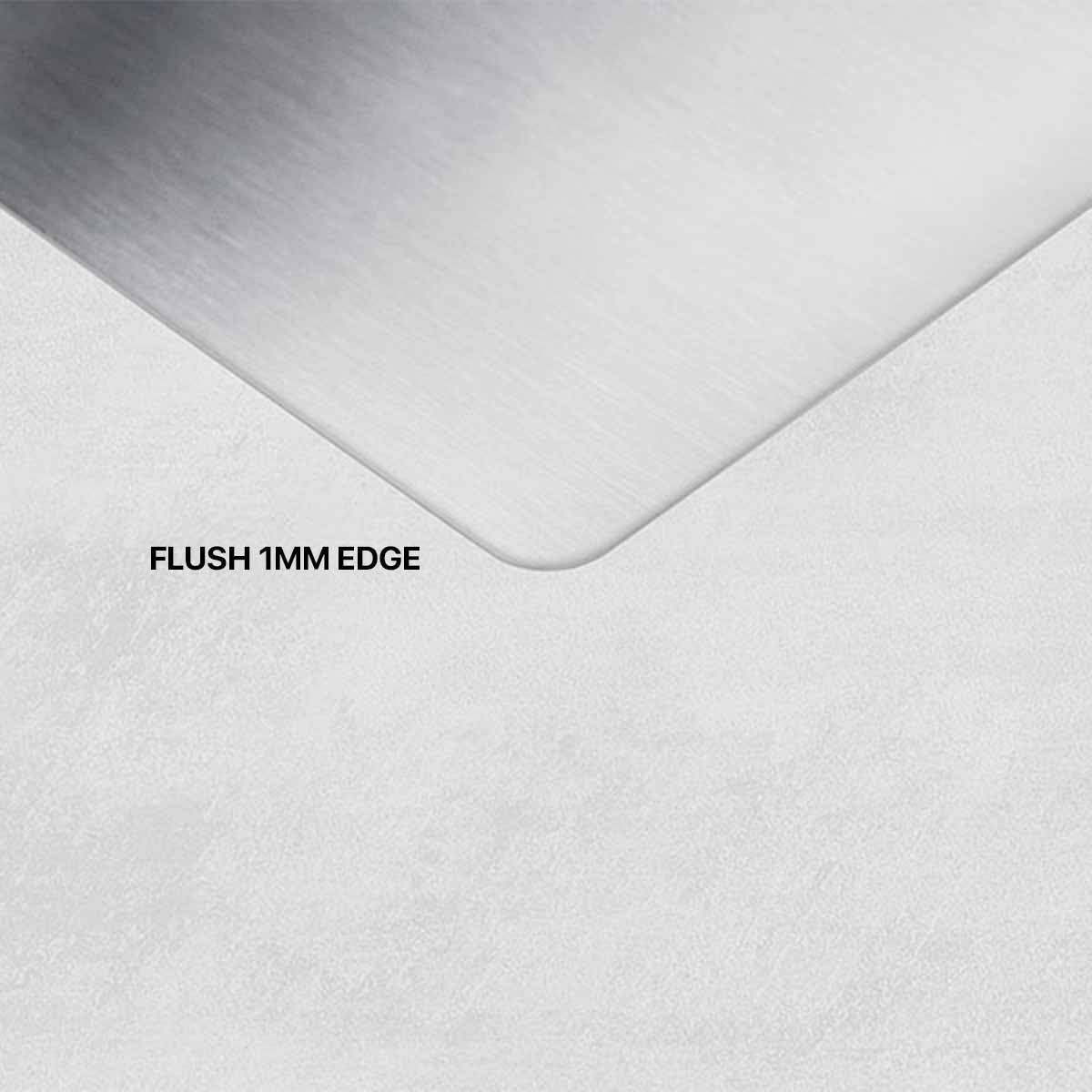 Foster S3000 Kitchen Sink with Draining Board Brushed Stainless Steel Flush Edge