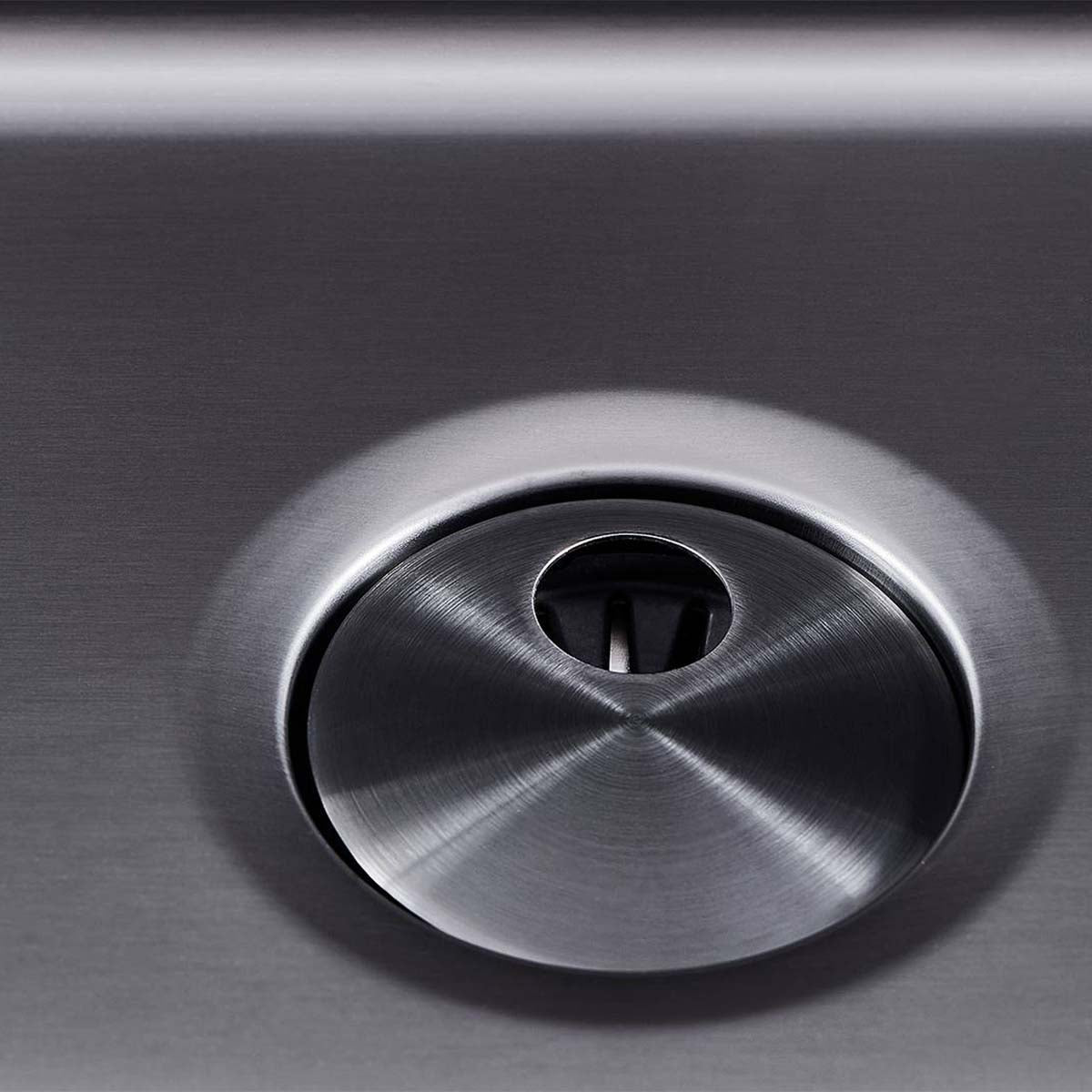 Foster Skin Kitchen Sink 400 Gun Metal PVD Close Up