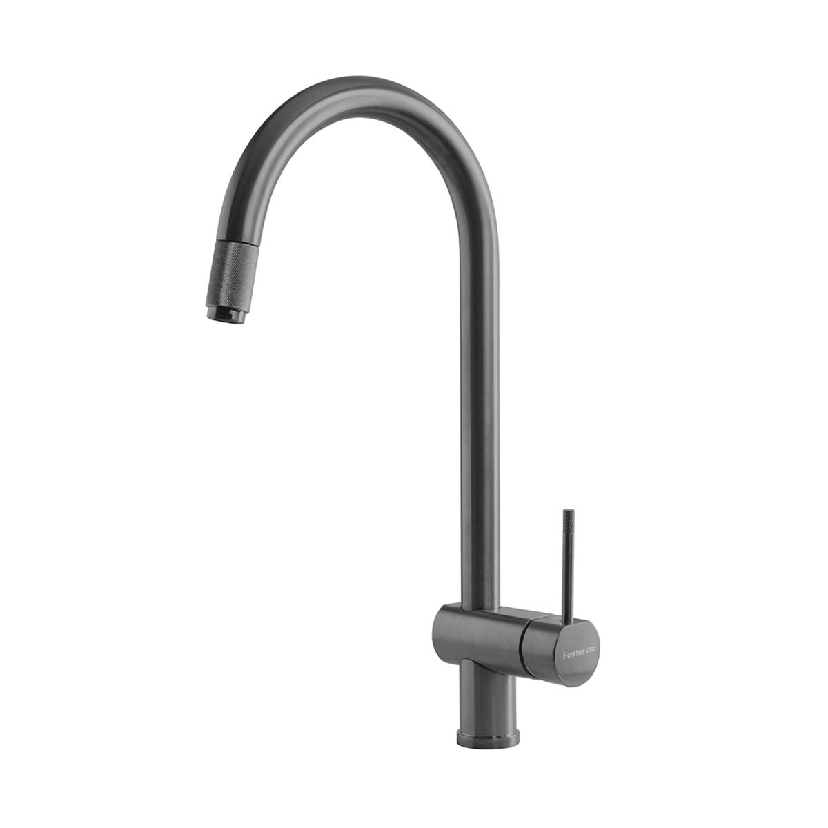 Foster volta aesthetica single lever kitchen tap gun metal pvd