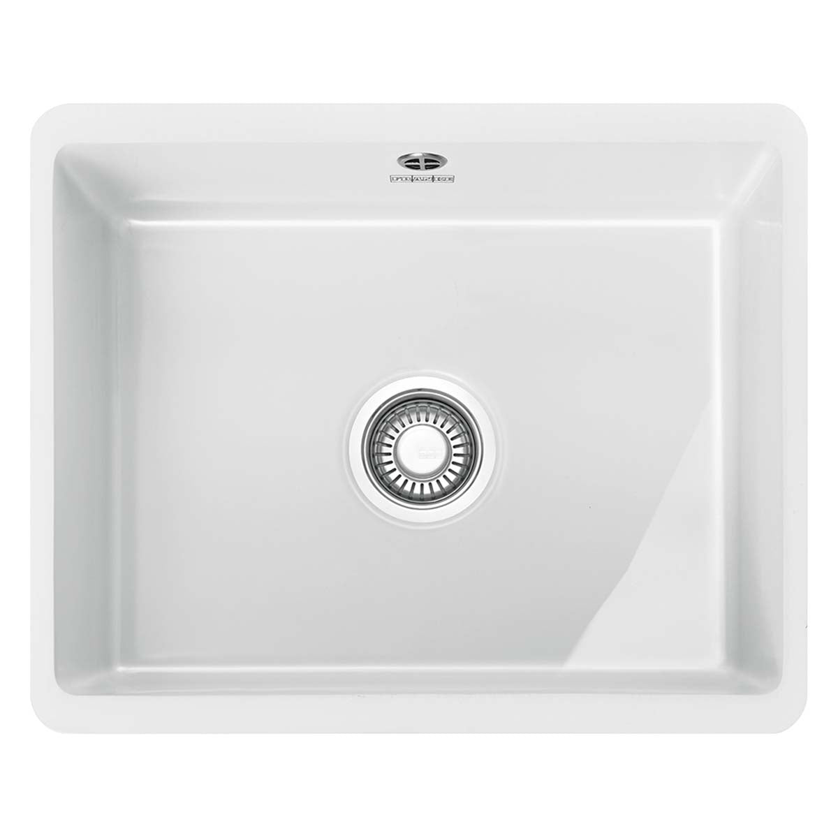 Franke Kubus KBK 110 40 Single Bowl Ceramic Undermount Kitchen Sink 545x445mm White