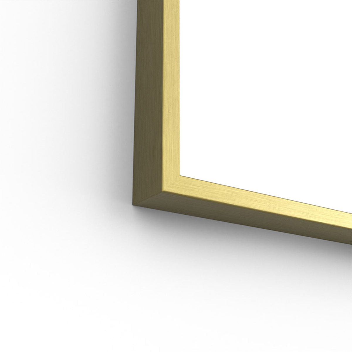 Harbour Arch Mirror Brushed Brass 50x80cm