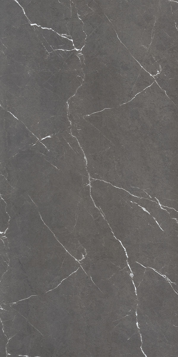 Luxe Antique New Style Dark 3D Honed Marble Effect Porcelain Tile 60x120cm