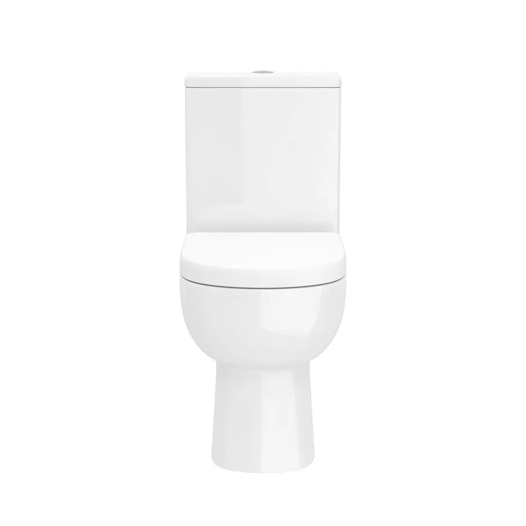 Bondi Rimless Open Back Close Coupled Toilet With Soft Close Seat