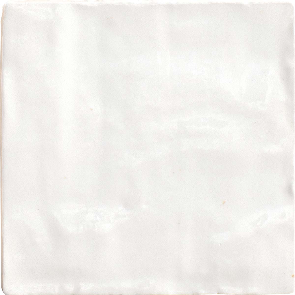 Riad White Decor Wall Tile 10x10cm Gloss