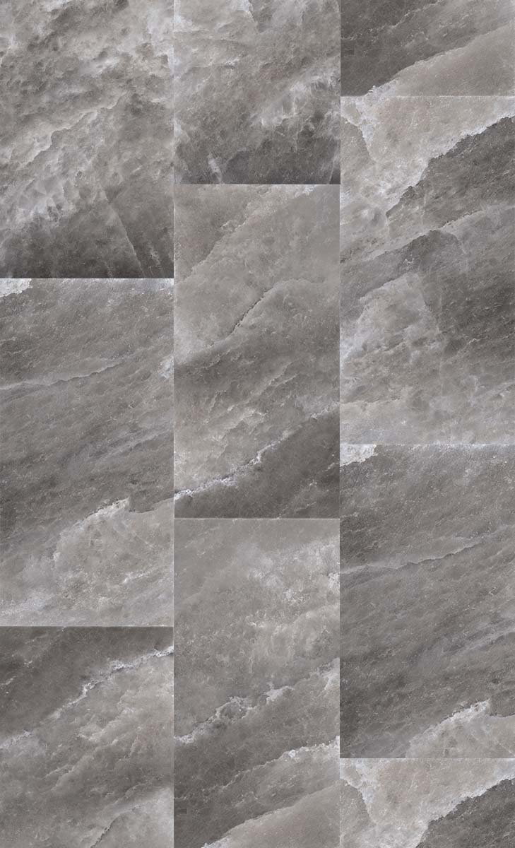 Riviera Onyx Lava Rock Salt Effect Porcelain Tile 60x120cm Polished Collage