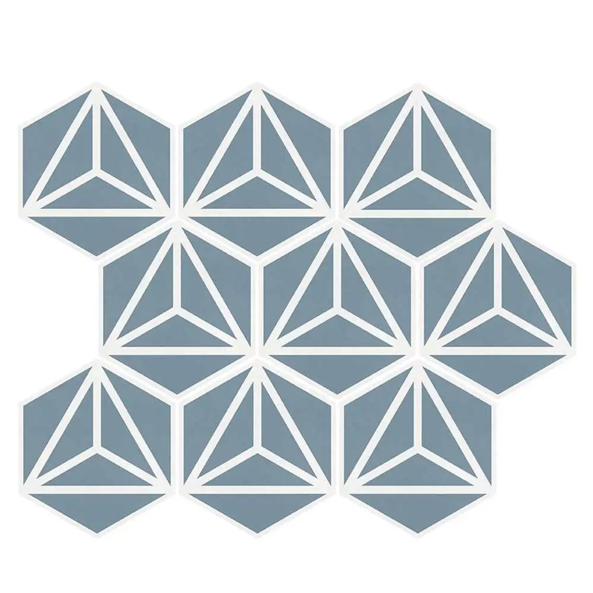 Varadero Azure Hexagonal Porcelain Tile Matt 20x23cm