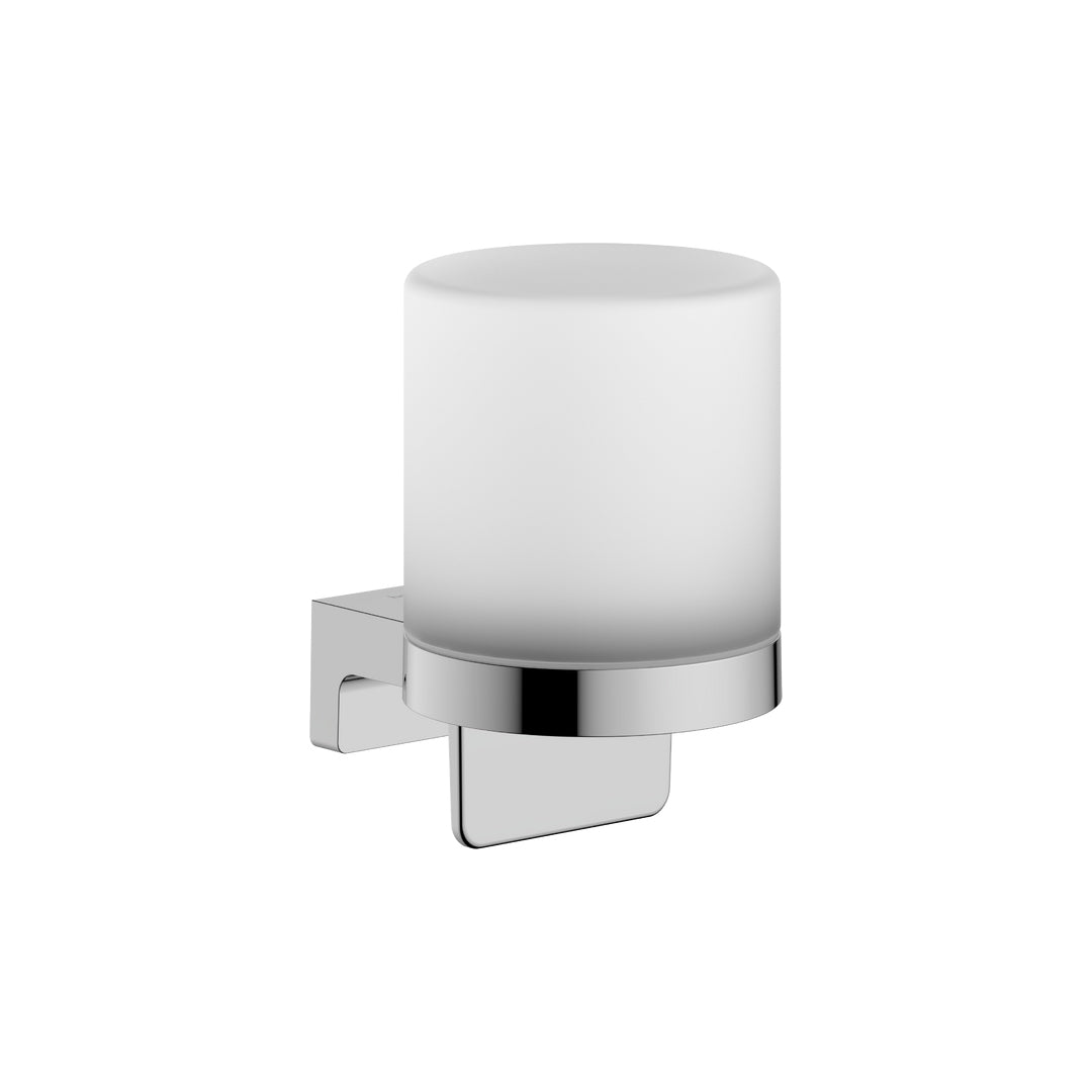 Hansgrohe AddStoris S Liquid Soap Dispenser in Chrome. Supplied by Deluxe Bathrooms.