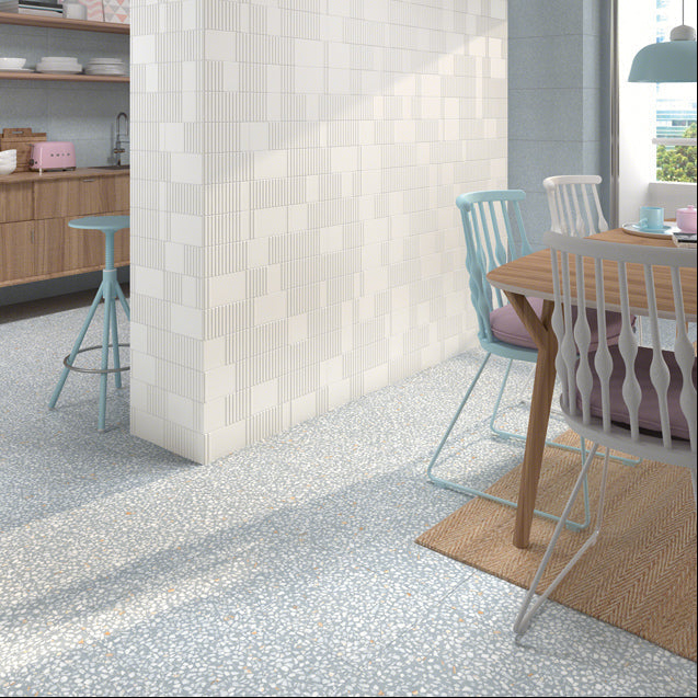 Vives Farnese Amalfi Azul Porcelain Tile Terrazzo Effect 30 x 30cm