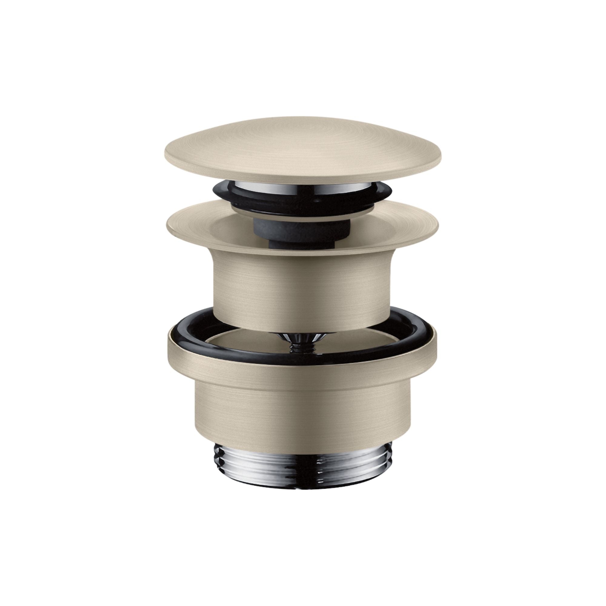 Axor Click-Clack Push Button Basin Waste Brushed Nickel