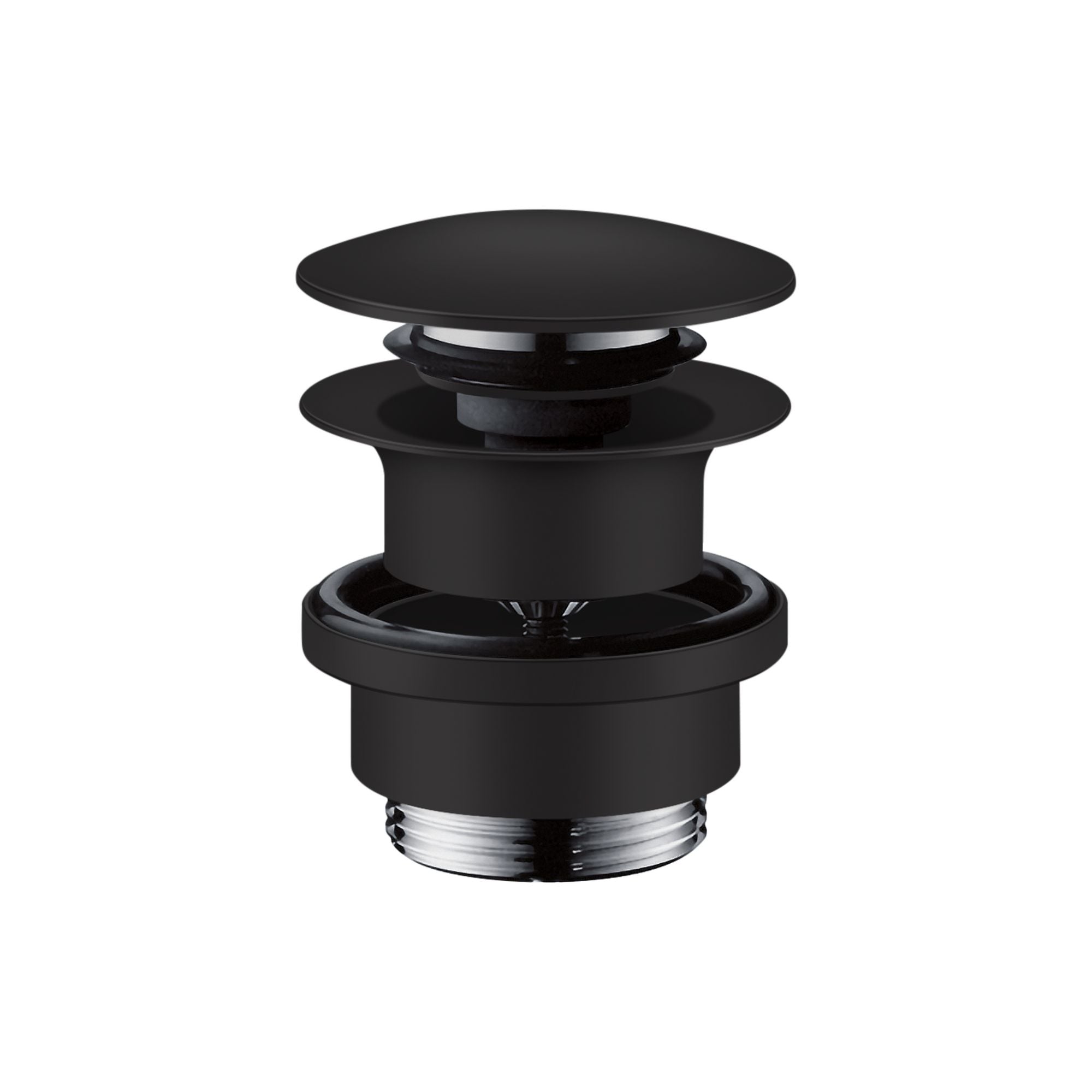 Axor Click-Clack Push Button Basin Waste Matt Black