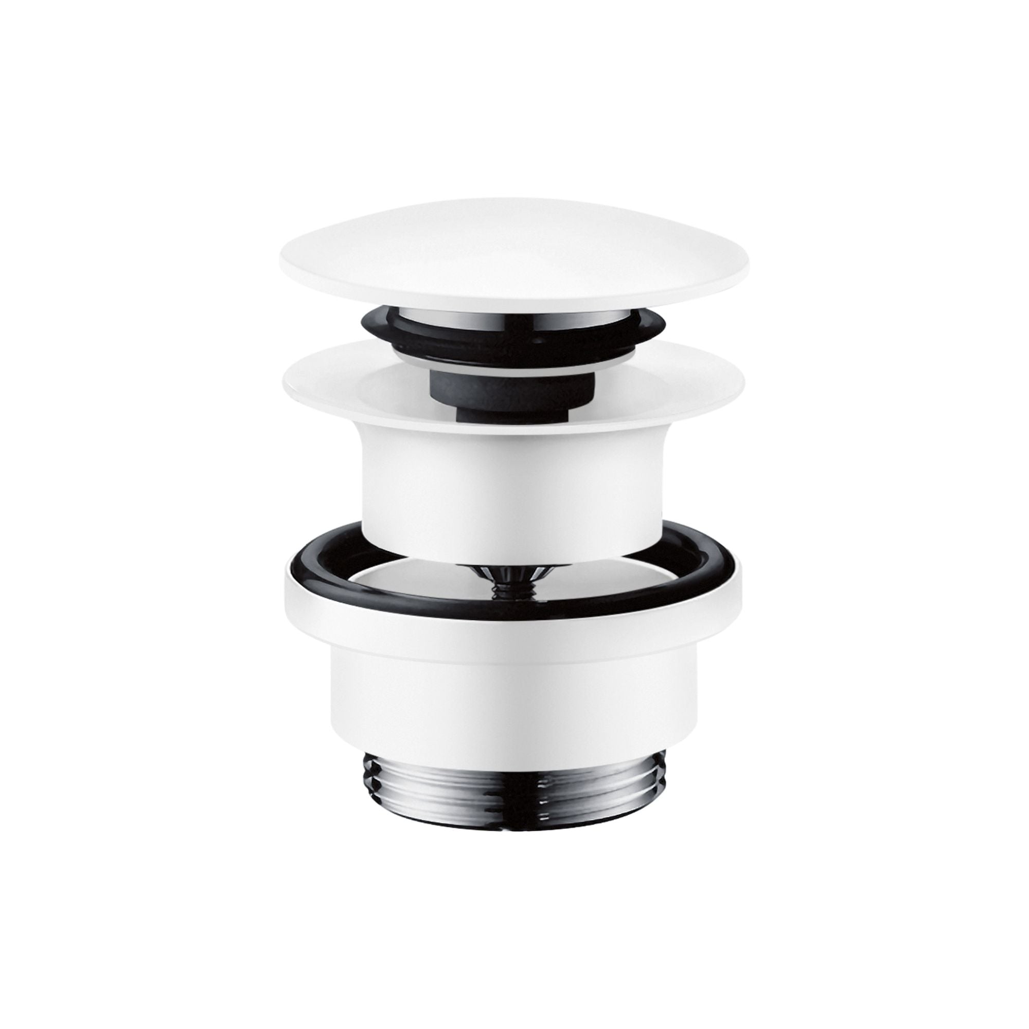 Axor Click-Clack Push Button Basin Waste Matt White