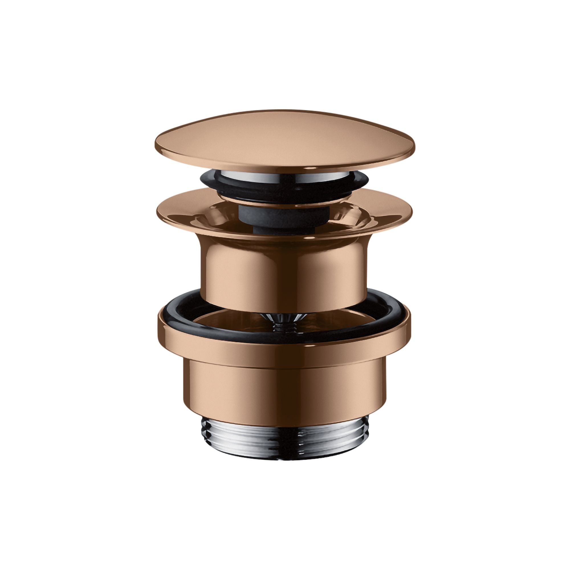 Axor Click-Clack Push Button Basin Waste Polished Red Gold