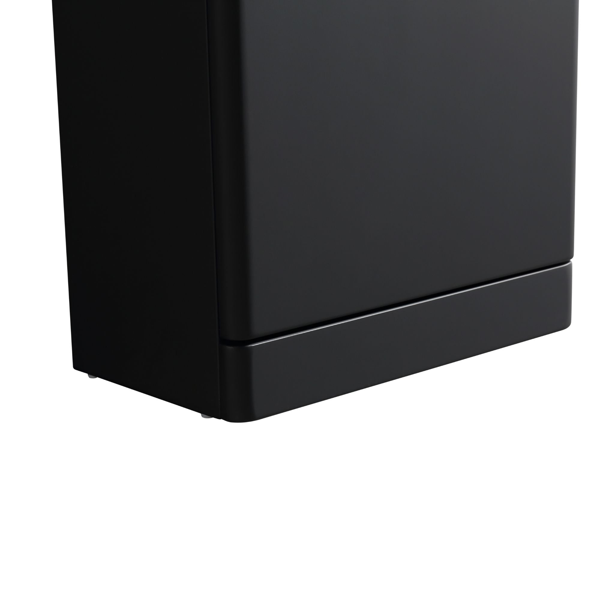 Ayr 400mm Floorstanding Cloakroom Vanity Unit With Composite Basin Silk Black Deluxe Bathrooms