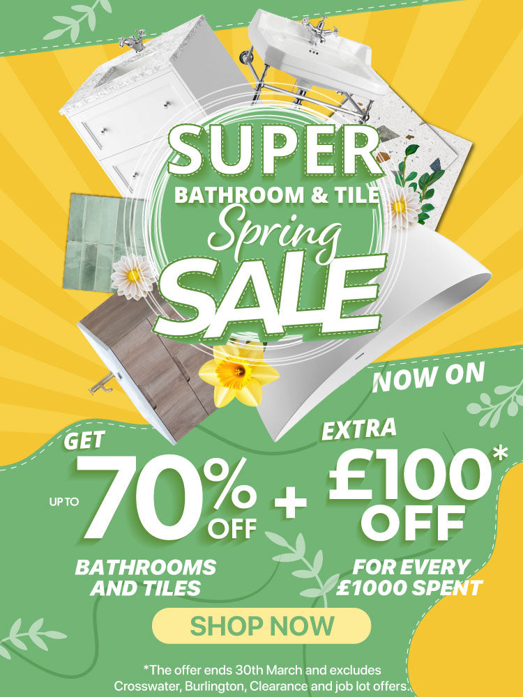  spring bathroom and tile sale banner