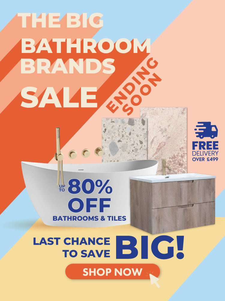 Up to 80% Off BIG Bathroom Brands Sale banner