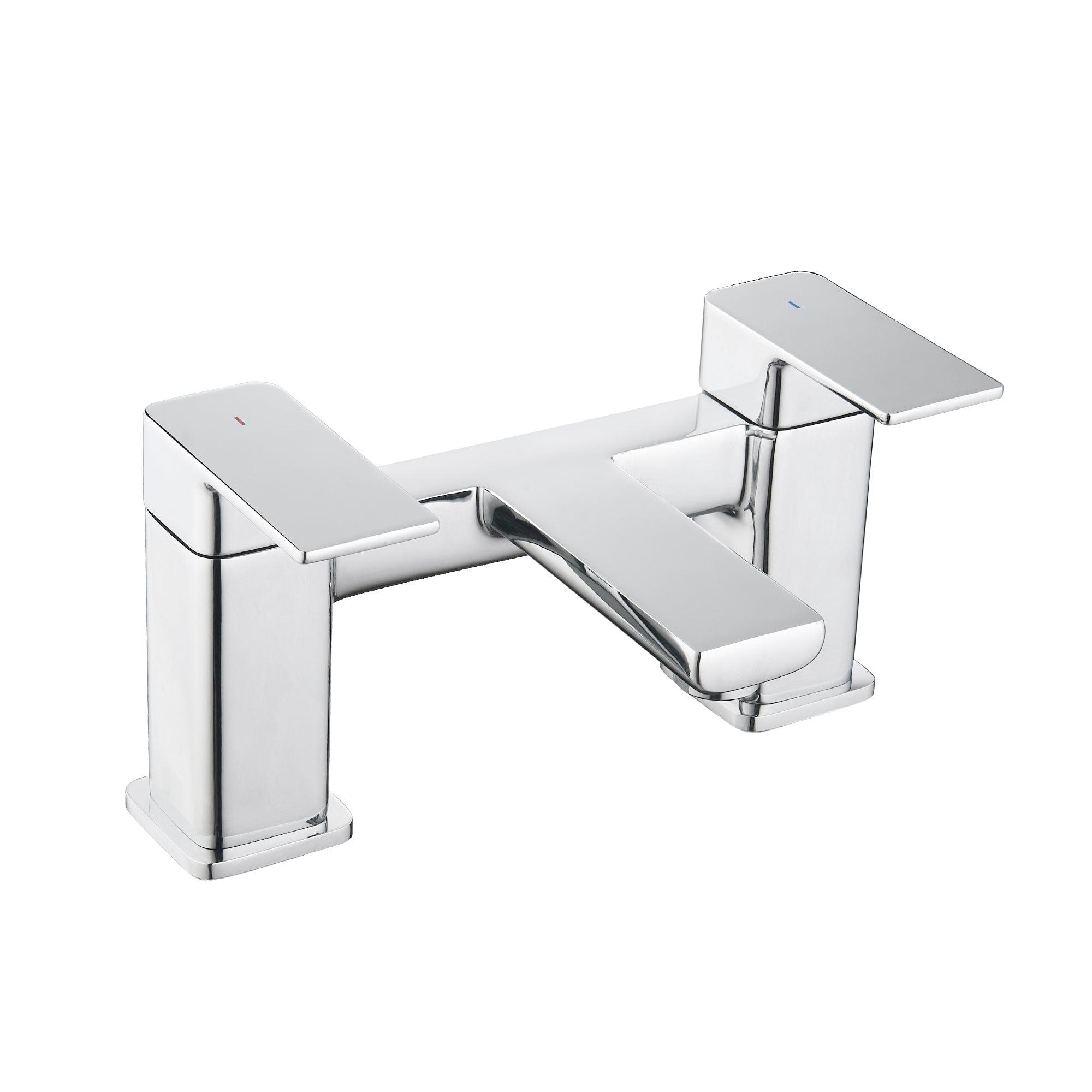 brisbane square bath filler chrome