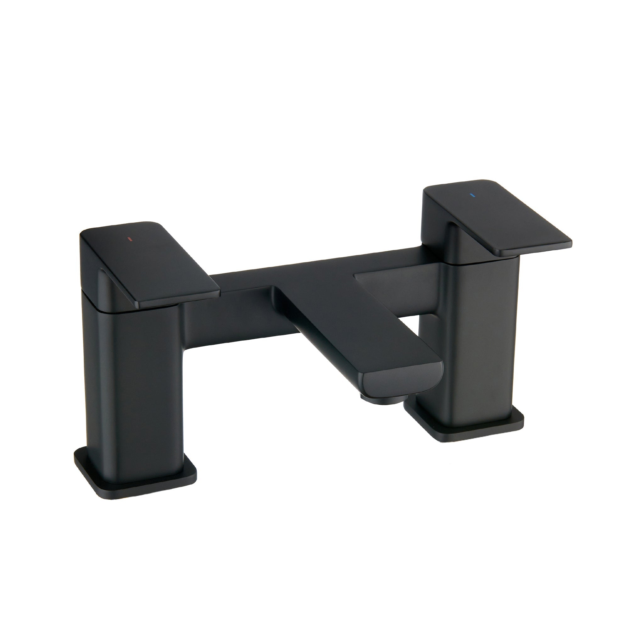 brisbane square bath filler matt black