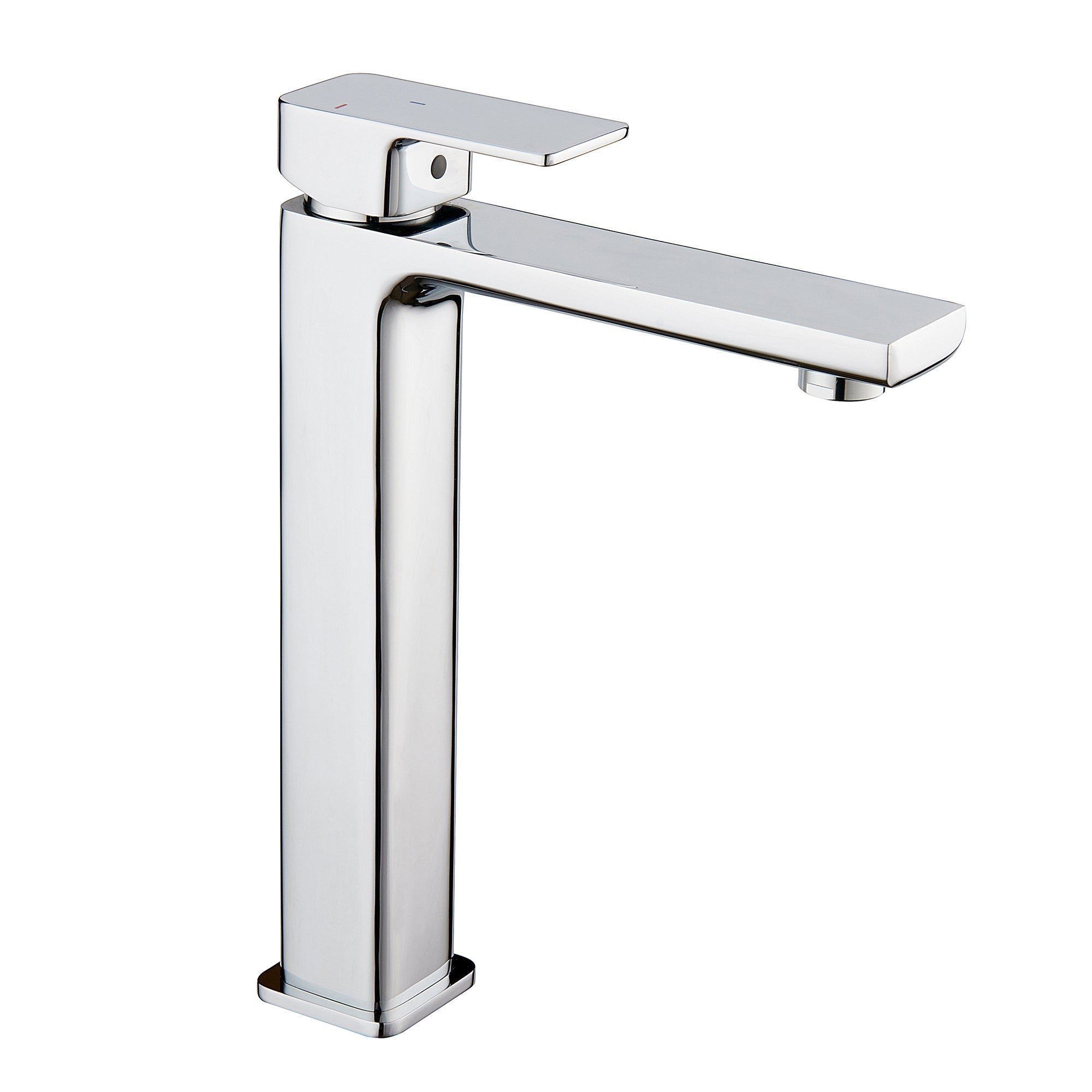 brisbane square single lever tall basin mixer chrome