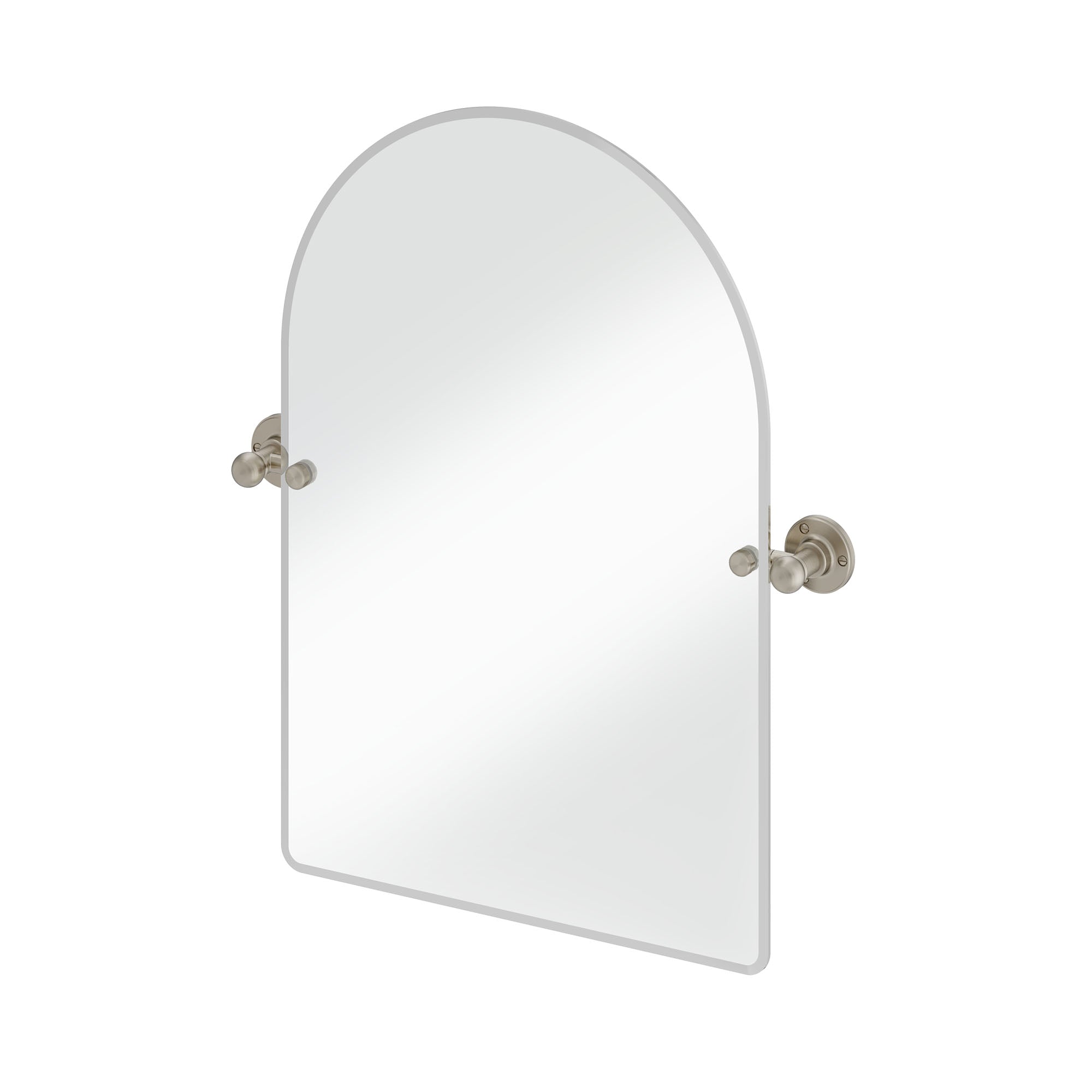 burlington arch hinged mirror 450x650mm with 1850 fixings brushed nickel