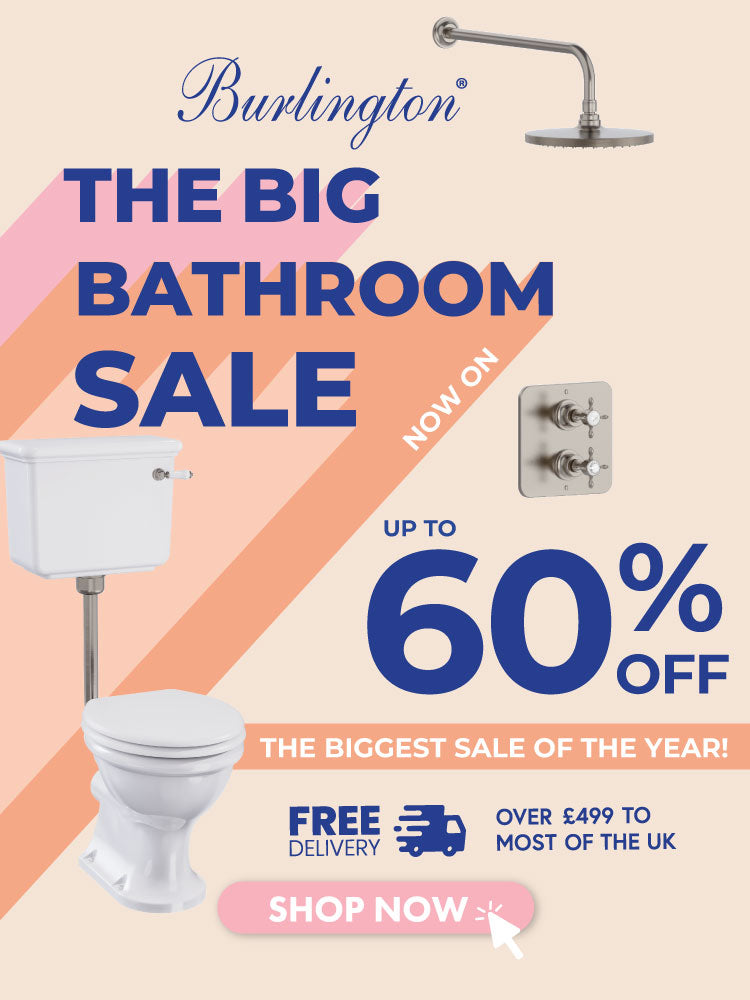 Enjoy up to 60% off Burlington in The Big Bathroom Sale banner