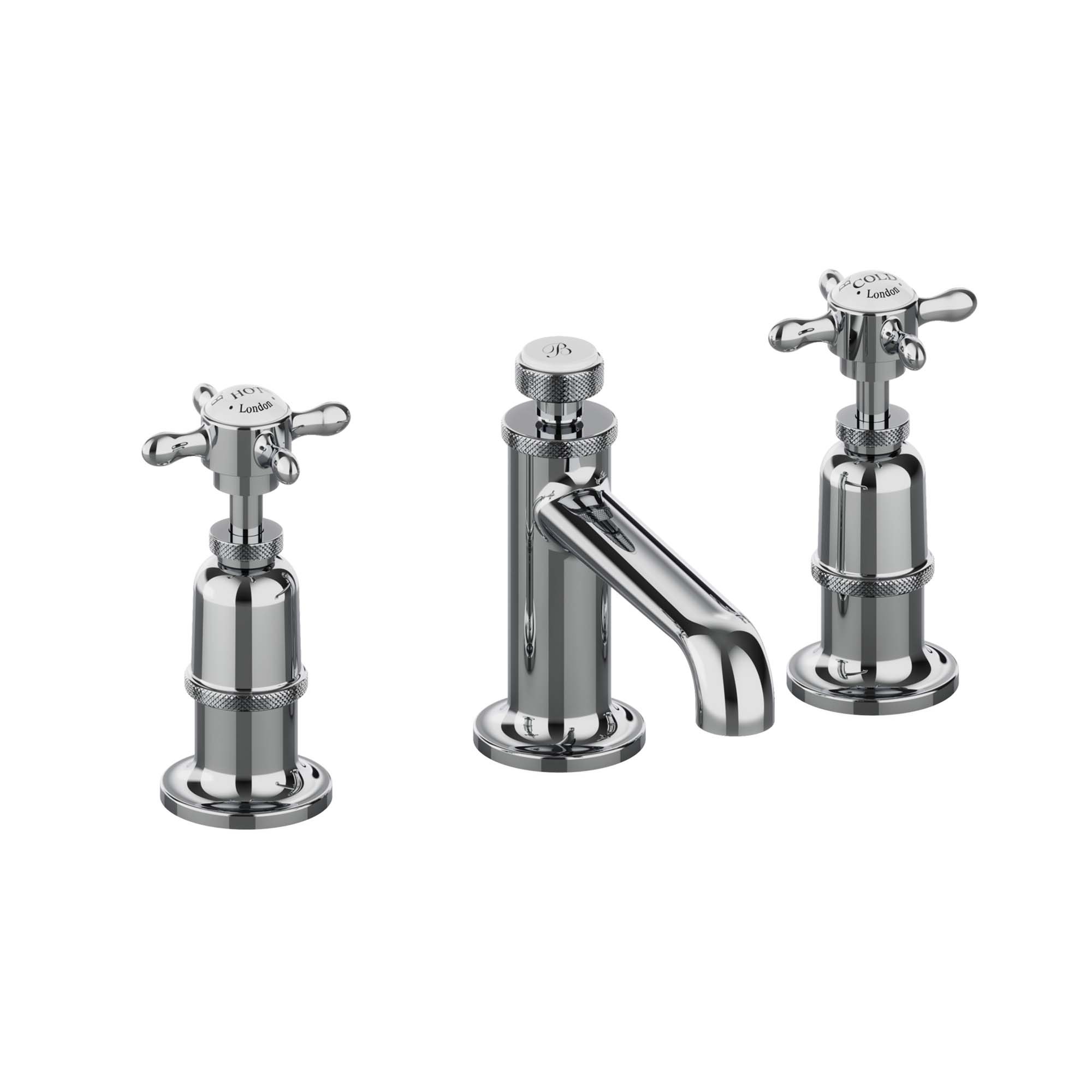 burlington guild 3 hole deck mounted basin mixer tap chrome