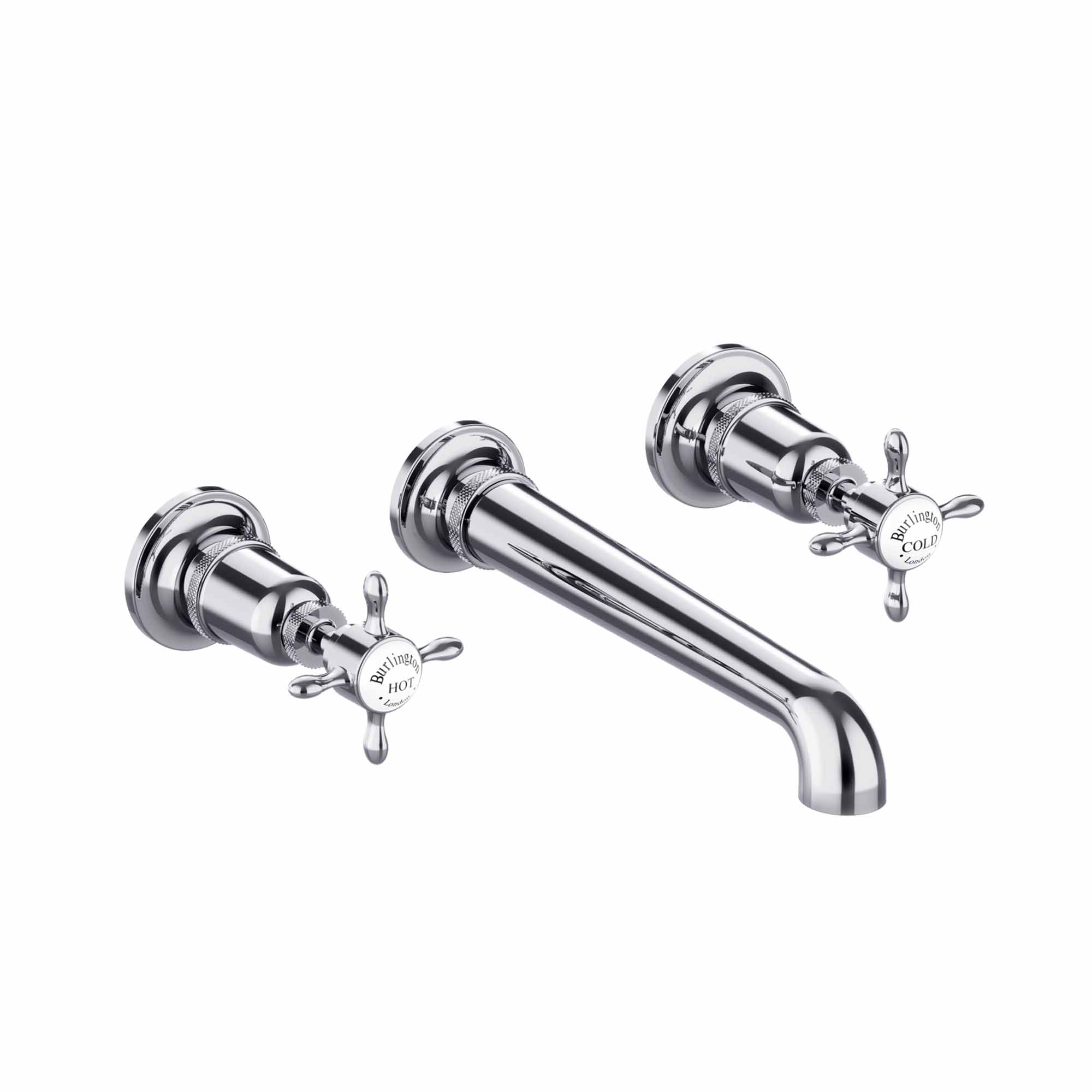 burlington guild 3 hole wall mounted basin mixer tap chrome