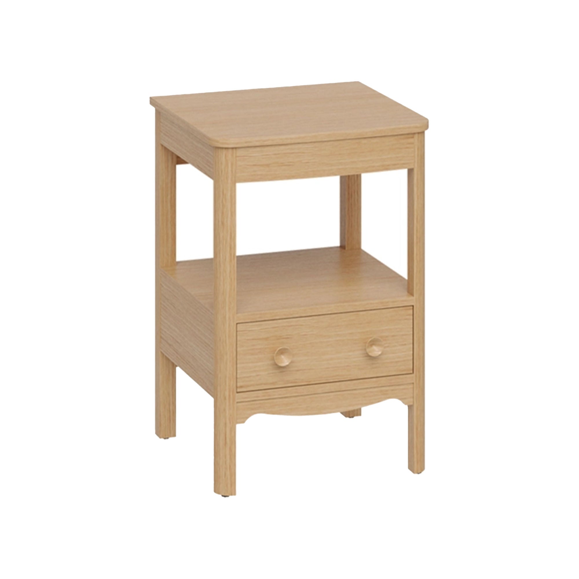 burlington guild 560 floorstanding single drawer vanity unit oak worktop light oak