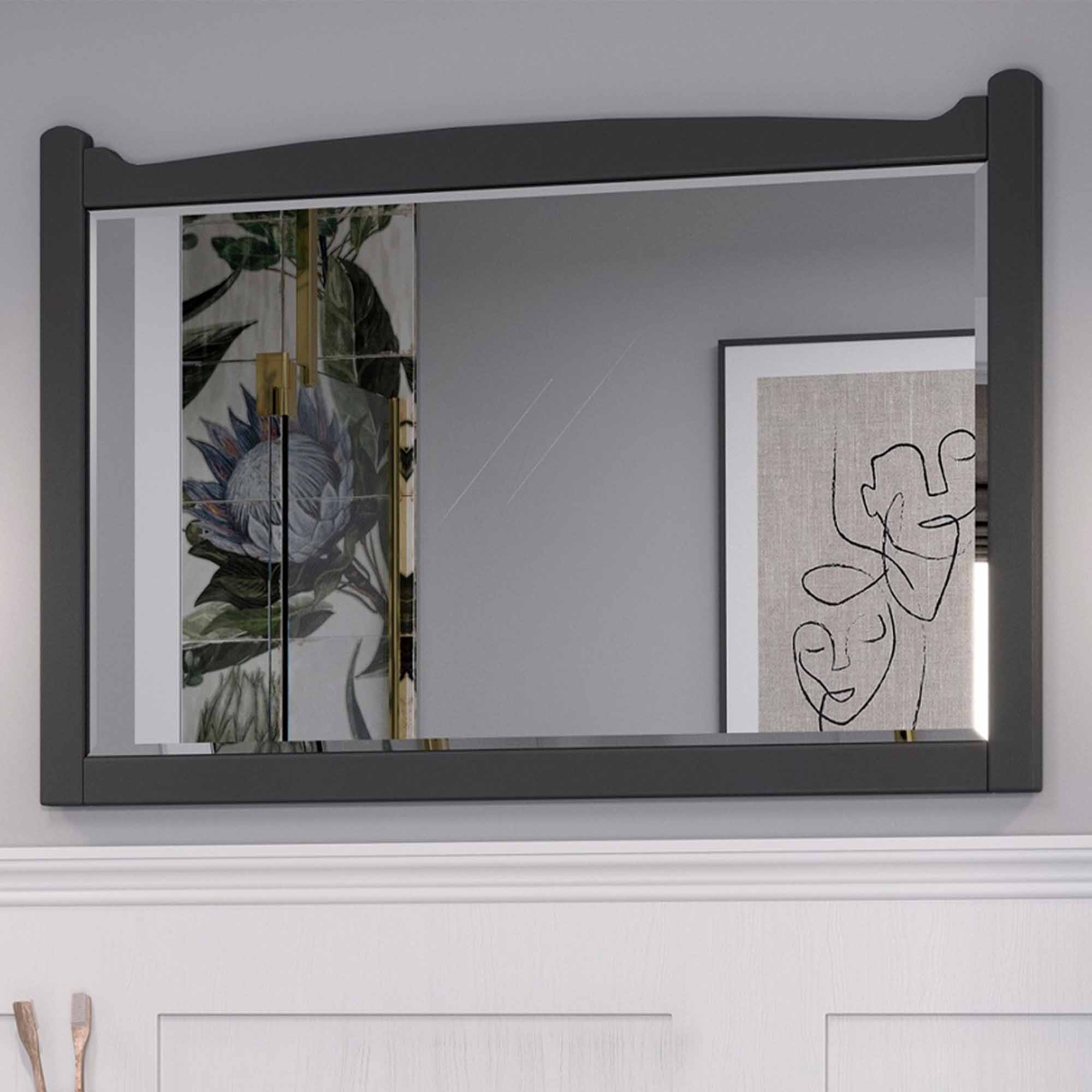 burlington guild 850 framed bathroom mirror ashbee grey