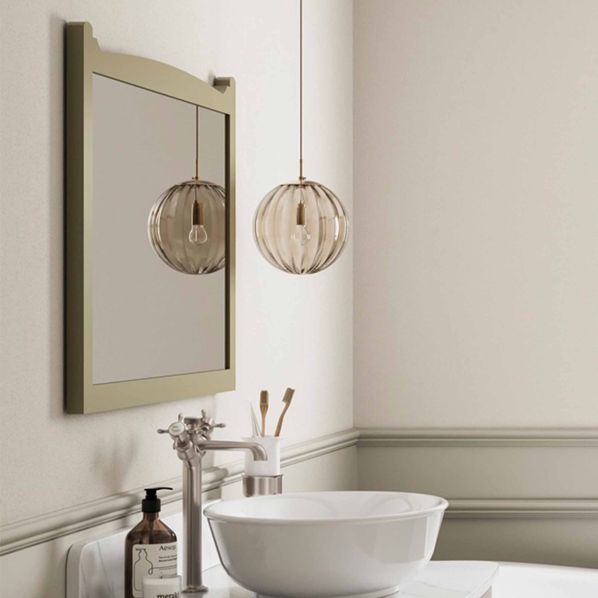 burlington guild 600 framed bathroom mirror carlyle green