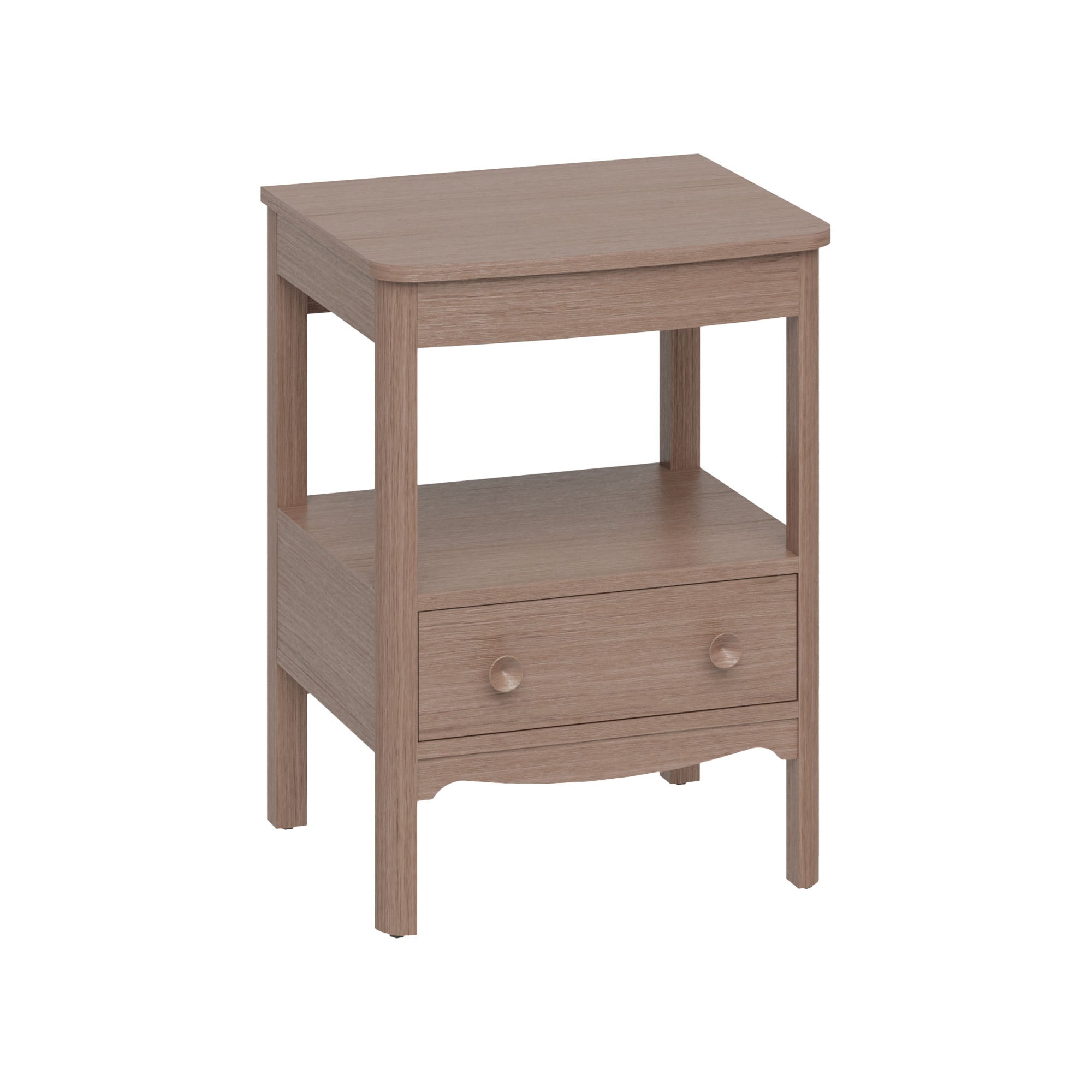 burlington guild 620 floorstanding single drawer vanity unit oak worktop dark oak