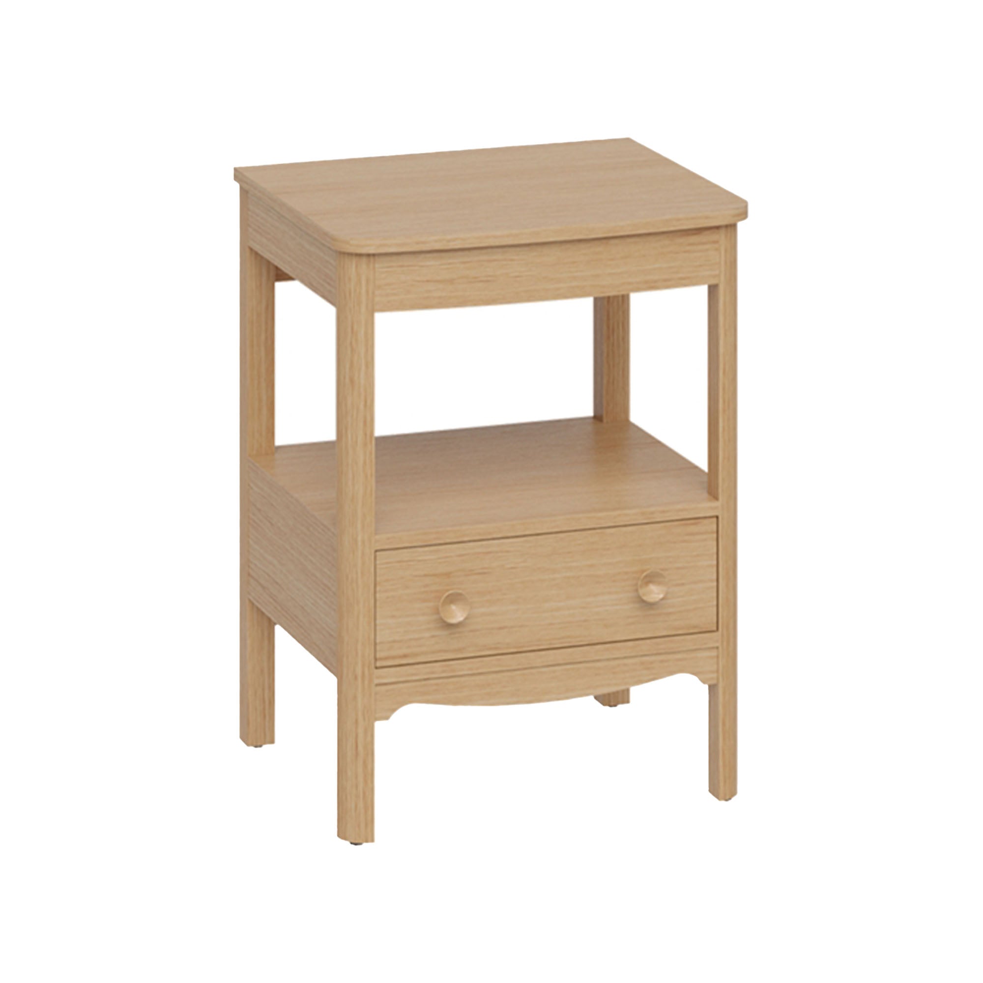 burlington guild 620 floorstanding single drawer vanity unit oak worktop light oak