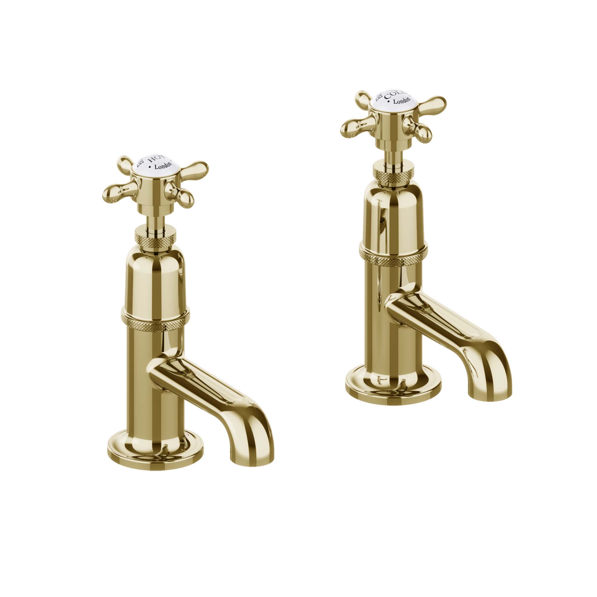 burlington guild basin pillar tap gold