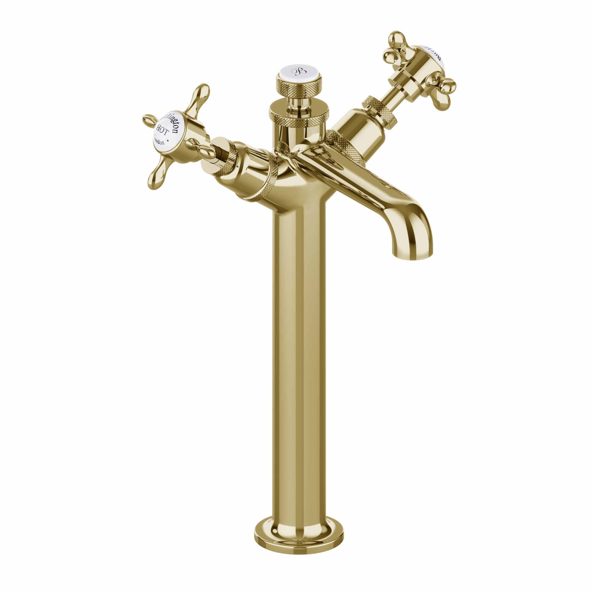 burlington guild tall basin mixer tap mono gold