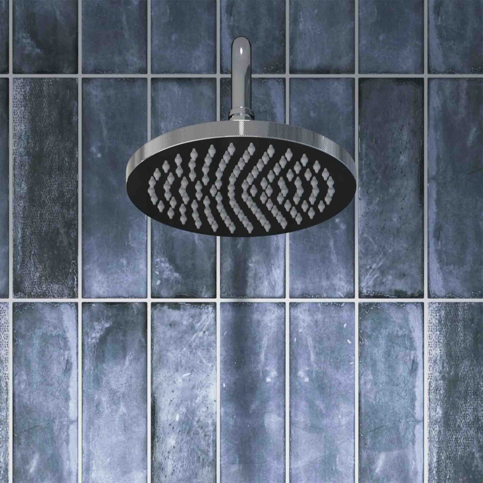 burlington guild thermostatic single outlet shower valve with fixed head chrome